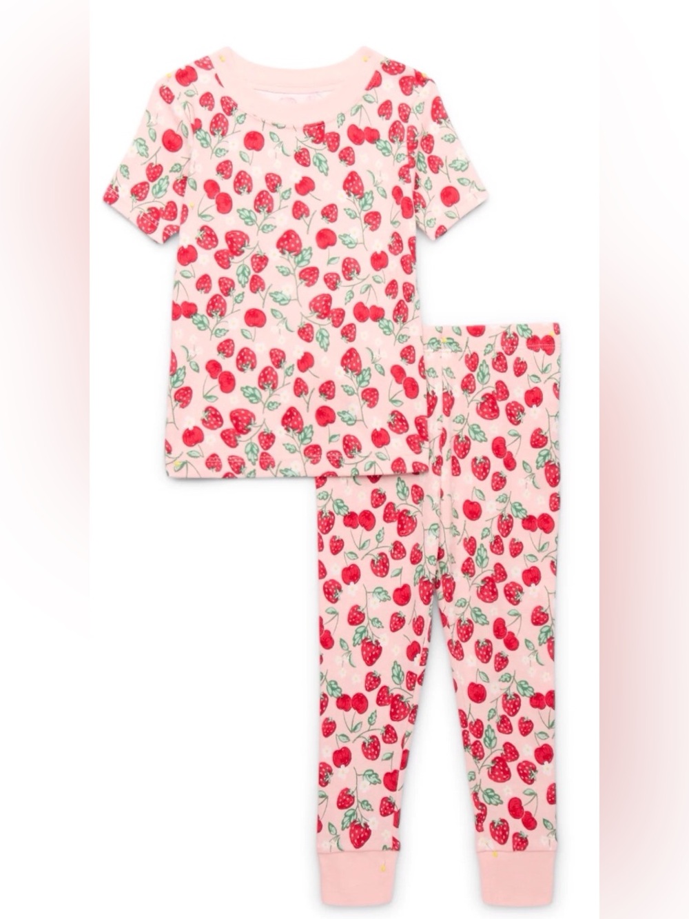 Wonder Nation Toddler Cotton Sleep Tee and Pants Pajama Set, 2-Piece